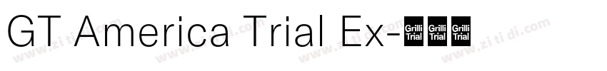 GT America Trial Ex字体转换